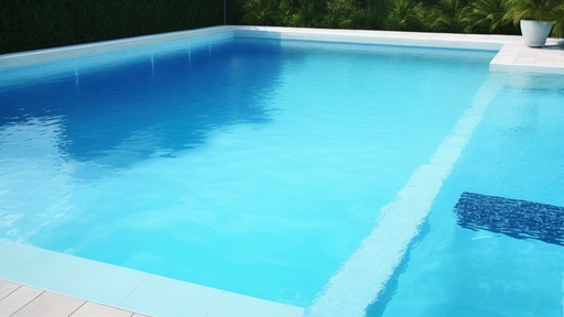 piscina bem limpa suas cores estão bem azuis